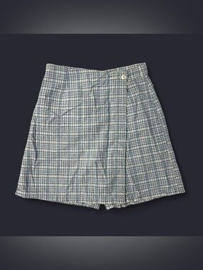 Vintage Y2K Preppy Blue Plaid Skort by Ivy Club Classics